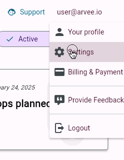 How to open your account settings