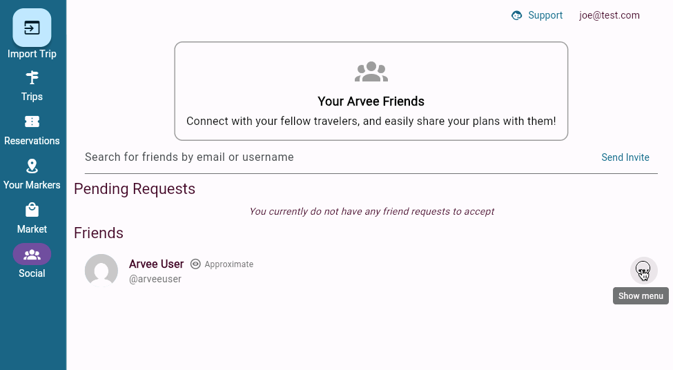 Unfriend a User